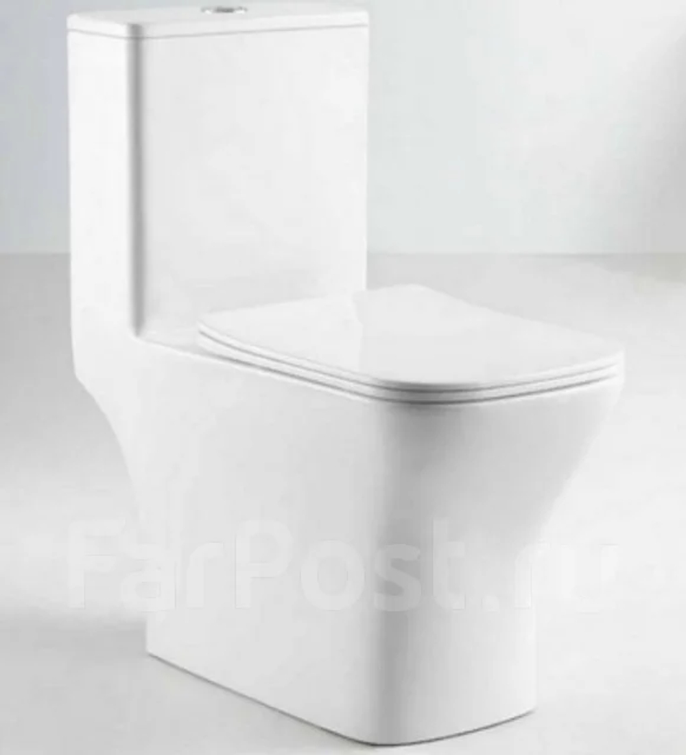 Унитаз моноблок, вып 90 гр., GF-8617 White (белый), 665*350*750 мм