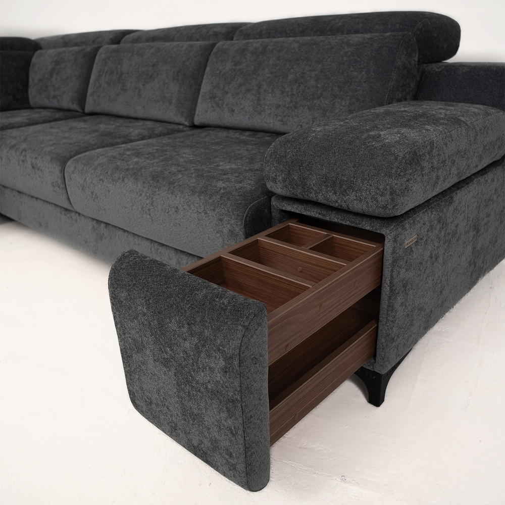 Угловой диван "Дуглас" с оттоманкой