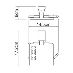 Leine K-5025 Держатель туалетной бумаги с крышкой