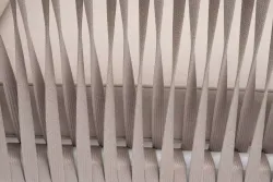 "Касабланка" кресло плетеное из роупа, каркас алюминий белый муар, роуп бежевый 20мм, ткань бежевая 15052