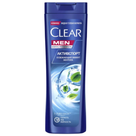 Шампунь Clear Men Активспорт с ментолом 180 мл