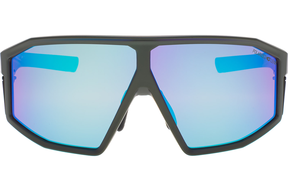 Спортивные очки GOG Lhotse / Matt Metallic Green/Black / Polarized Reflex White-Blue
