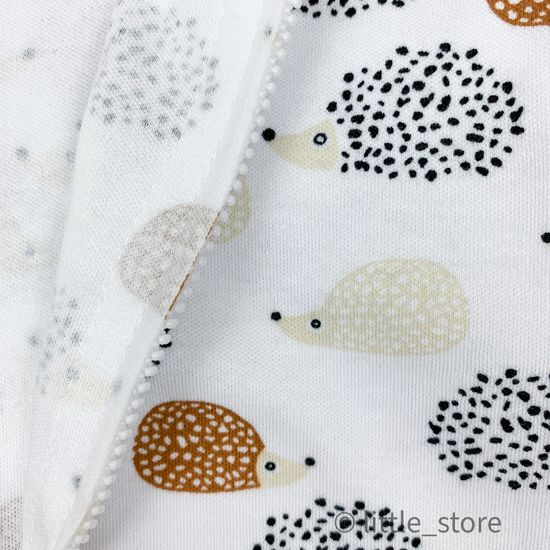 Пеленальный кокон и шапочка Ежики