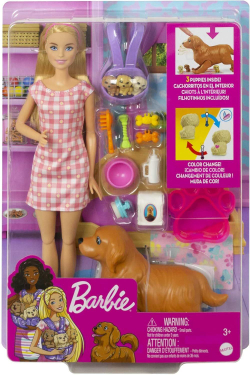 Кукла Барби с собакой и щенками / Barbie Doll and Pets