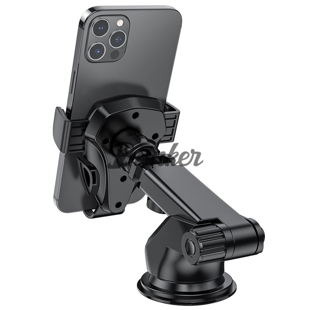 Держатель в авто для телефона Borofone BH38, раздижной, на приборную панель/стекло, черный