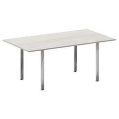 Metal System Direct Стол перег. П-обр. м/к БП.ПРГ-180 Дуб Наварра/Нержавеющая Сталь 1800*1000*750