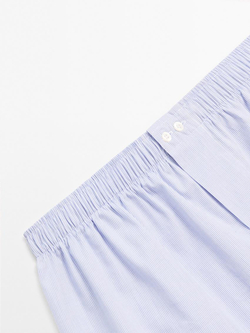 Massimo Dutti Трусы-боксеры в мелкую клетку, темно-синий