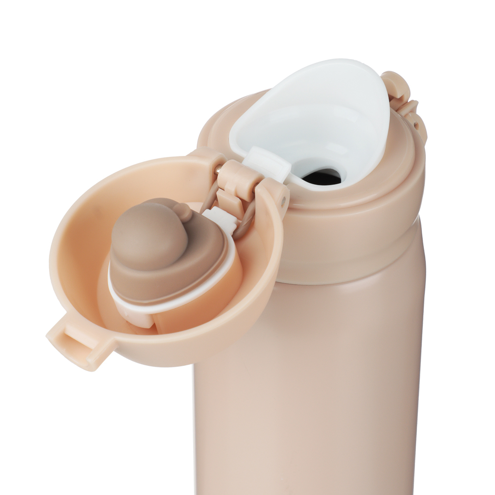 Термос-кружка тм SATOSHI Чегет с крышкой на защелке, 450мл, нерж.сталь