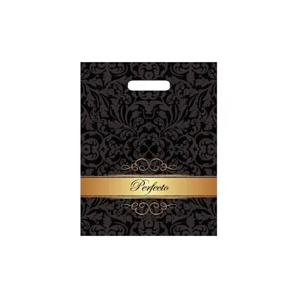 Пакет ПЭ с вырубной ручкой 37+3Тико (Перфекто шайн) Россия (комплект 25 шт)