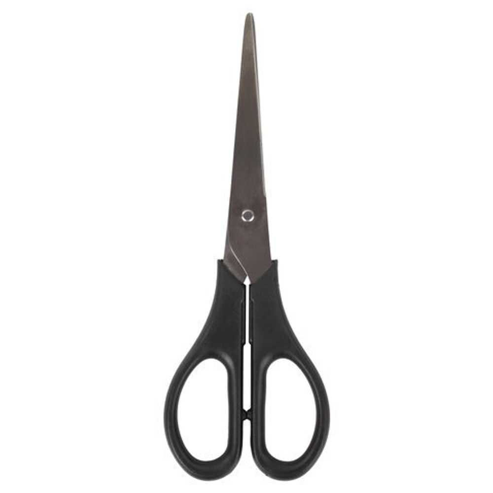 Ножницы ОФИСМАГ "Standard" 170 мм, классической формы, черные, 237099