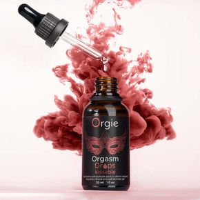 Возбуждающий съедобный гель для клитора Orgie Orgasm Drops Kissable, 30 мл