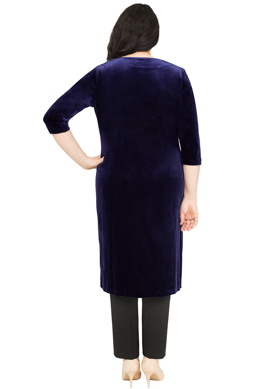 Трикотажная туника 1741А, темно-синий #272ТСа201741А