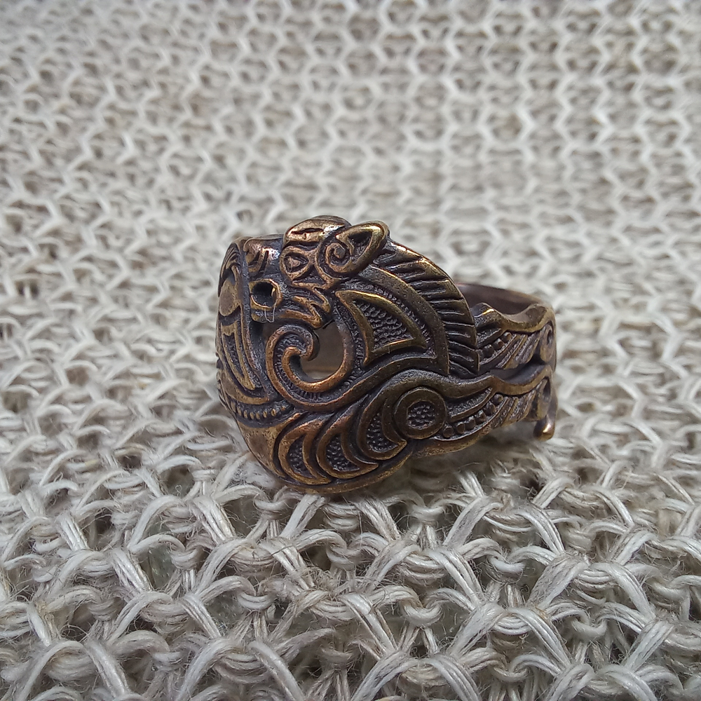 Кольцо "Скифский волк"