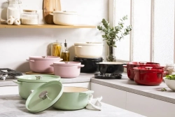 KitchenAid Чугунная кастрюля 26 см 5,2 л розовая