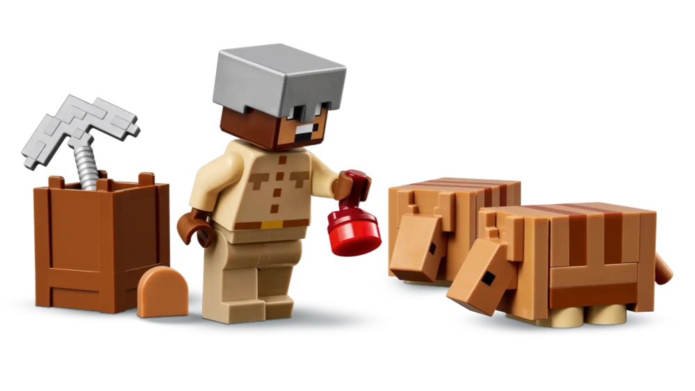 Конструктор LEGO Minecraft 21269 Экспедиция на рудник Броненосец