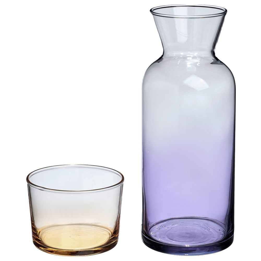 ГРАФИН С КРЫШКОЙ/СТАКАНОМ "COLORS" 700МЛ