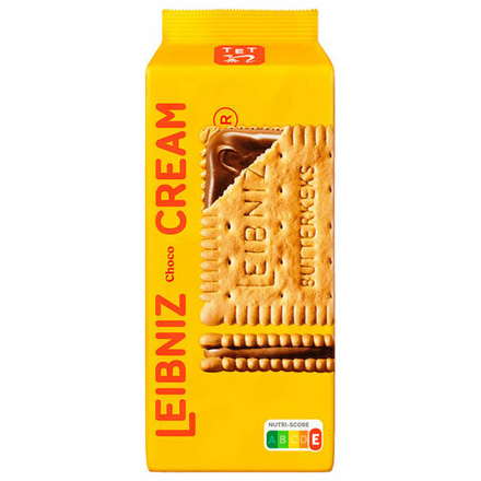 Печенье-сэндвич сливочное LEIBNIZ "Cream Choco" с шоколадной начинкой 190 г, ПОЛЬША