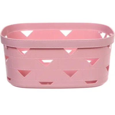 Корзинка для хранения «ЭНИГАРТ», цвет пудровая роза, 30*20.6*13.3см
