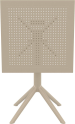 Стол пластиковый складной Siesta Contract Sky Folding Table 60, бежевый