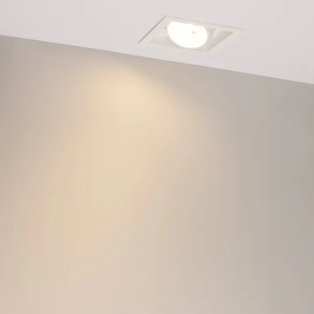 Светильник MS-VORTEX-BUILT-S140x140-30W Warm3000 (WH-WH, 50 deg, 230V) (Arlight, IP20 Металл, 5 лет) 057924