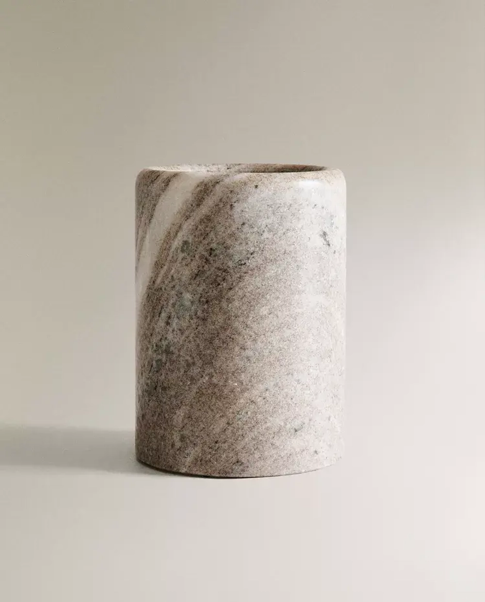 ZARA HOME МРАМОРНАЯ БАНКА ДЛЯ КУХОННОЙ УТВАРИ, СЕРЫЙ