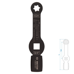 KING TONY (10B0B-E24) Ключ для тормозных суппортов грузовых автомобилей E24, 3/4", ударный