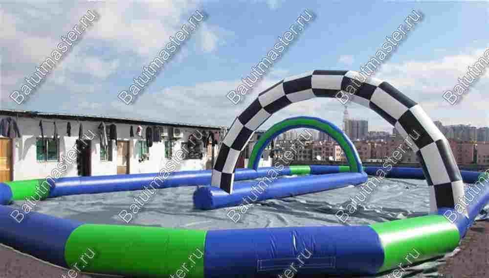 Надувная трасса "Спортивная зона", 18*10*2,5 м