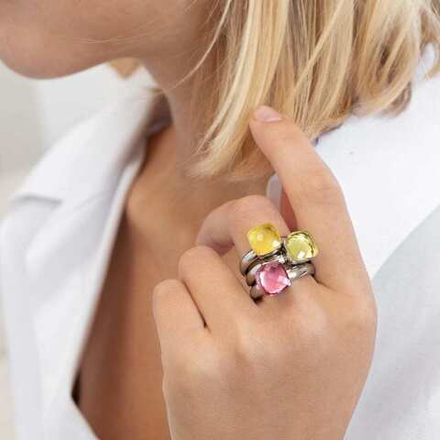 Кольцо Qudo FIRENZE 18 (G) Padparadscha 107001/40-4308 18 размер 18