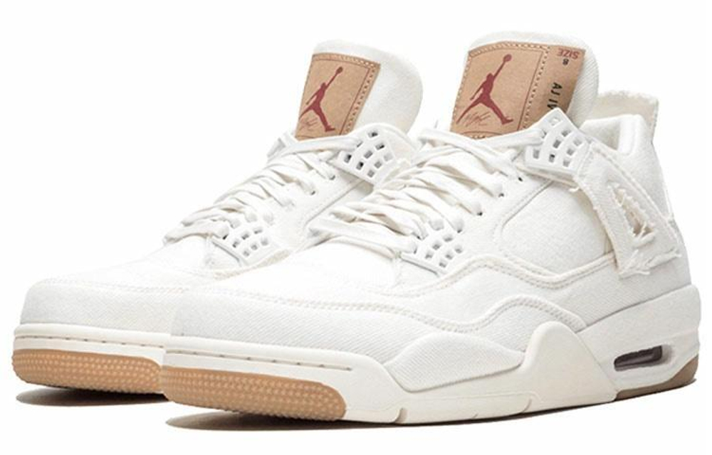 Кроссовки Jordan Air Jordan 4 Levis White (Levis Tag)