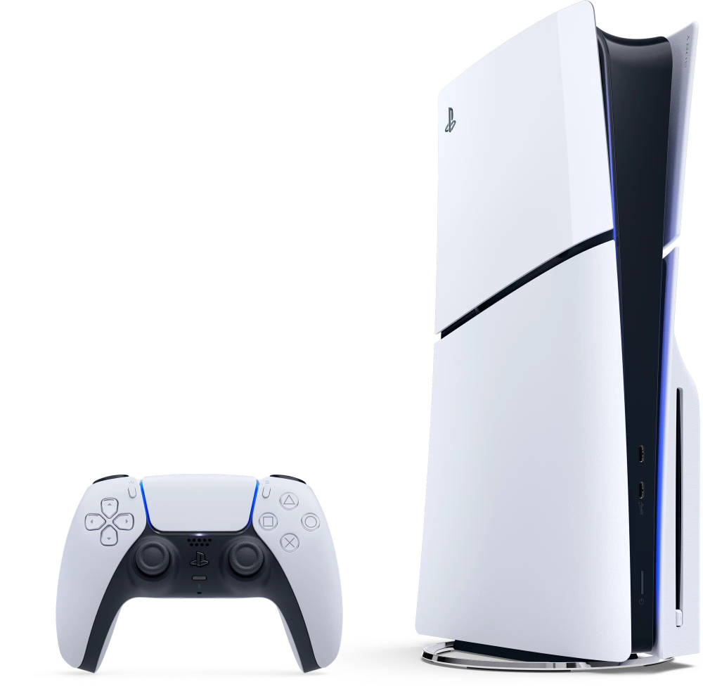 Игровая консоль  Play Station PS5 Slim 1TB белый, с дисководом