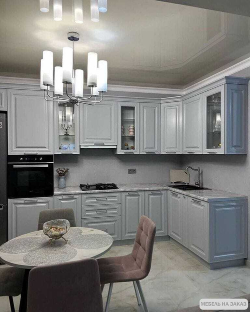 Кухня в современном стиле. мдф с фрезеровкой