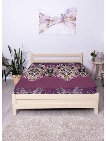 Простыня на резинке  Властелина,  120x200х30 см. , бязь  DOMTEKC