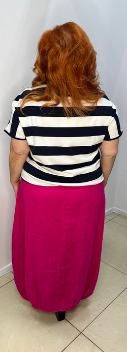 Итальянская льняная юбка в стиле БОХО