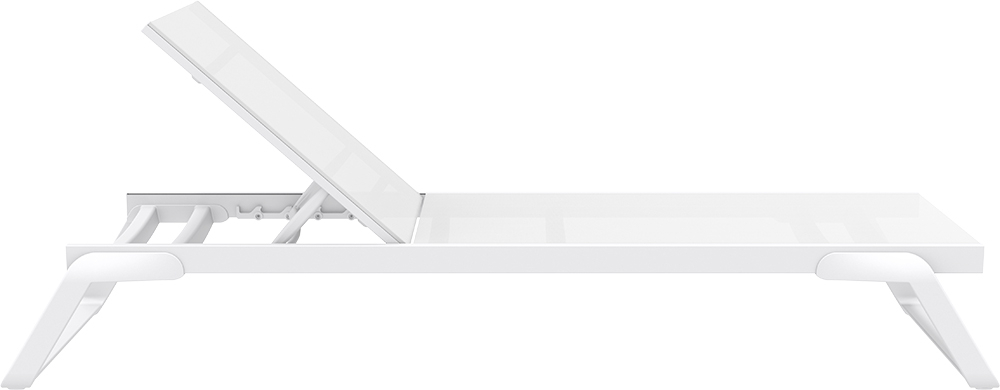 Шезлонг-лежак металлический Siesta Contract Tropic, белый