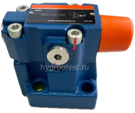 DB10-2-5X/200 - Предохранительный клапан Ду10 с давлением настройки до 200 бар, управление - X и Y - внутренние