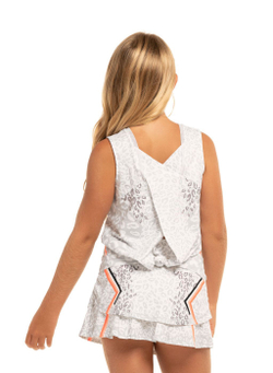 Футболка для девочки Lucky in Love Animal Instinct Animal Instinct Tie Back Tank - Orange
