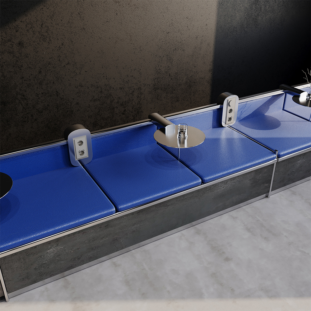 Рамка стеклянная VOLTUM S70 на 3 поста, (кашемир, стекло)