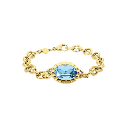 Браслет Qudo TIVOLA UNICA big (G/P) Aquamarine 189528