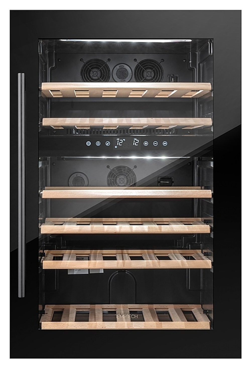 Винный шкаф Temptech Oslo OZ90DB двухзонный черный