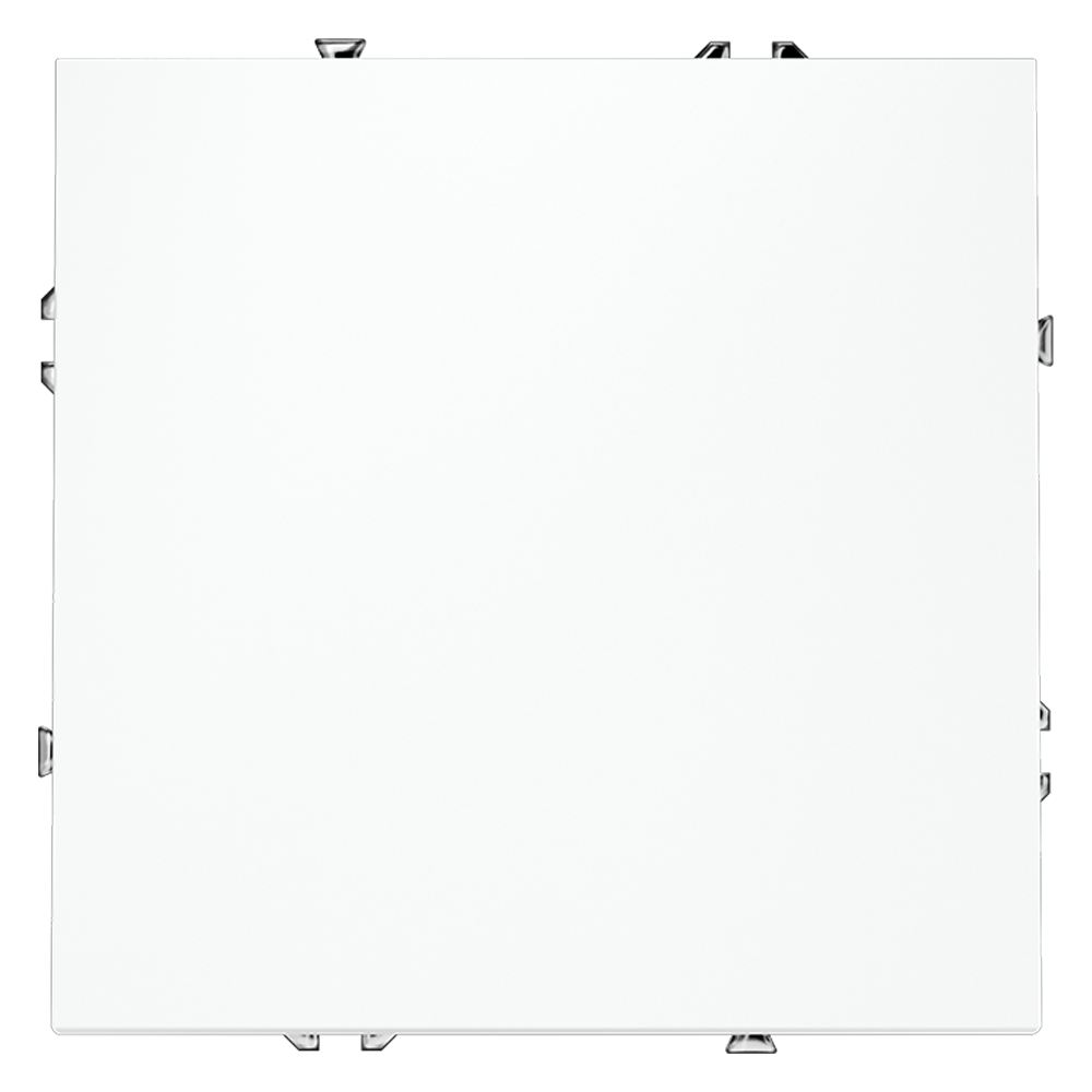 Перекрестный переключатель встраиваемый VOLTUM S70 одноклавишный 10А, (белый матовый)