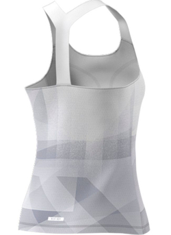 Женский топ теннисный Adidas Tennis Tokyo Y-Tank Primeblue HEAT.RDY W - white/dash grey/black