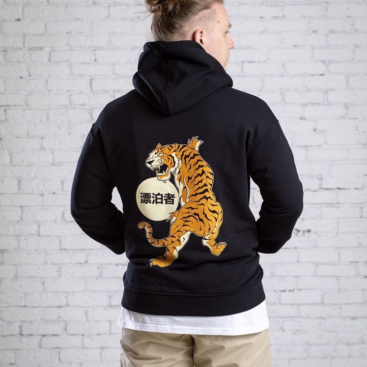 Худи OUTCAST Тигр, черный