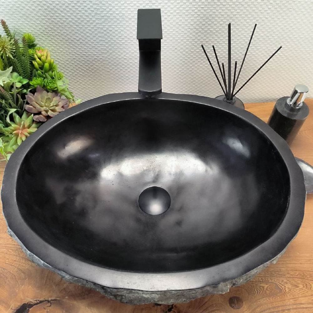 Раковина из андезита Erozy Black EA-62770 51*40*14 114