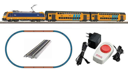 Стартовый набор "Электровоз + 2 двухэтажных вагона NS, V эпоха