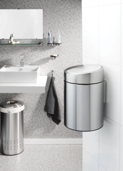 Brabantia Контейнер для мусора Slide Bin 5л, матовая сталь 477546
