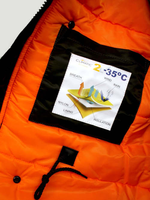 Куртка Аляска N-3B Husky Denali (т. серая - beluga/orange)