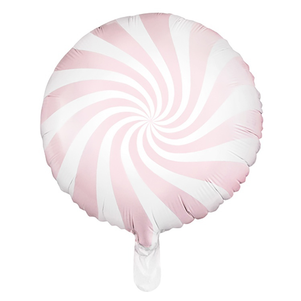 Фольгированная фигура, круг, " Леденец Пастель Light Pink,18"/45СМ