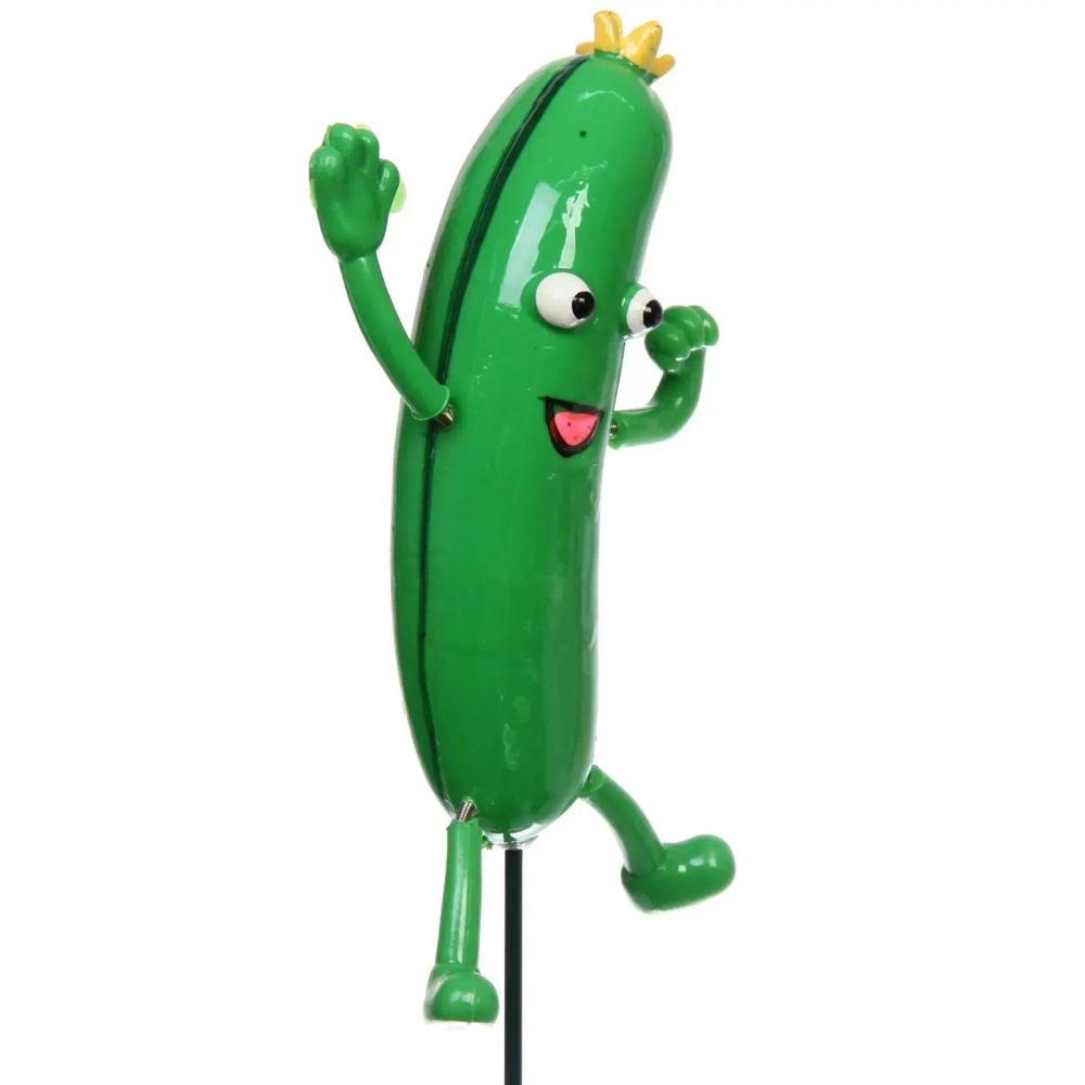 Фигура на спице «Веселый огурец» 60см (фигурка 13 см)