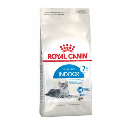 Royal Canin Indoor 7+ Корм сухой сбалансированный для стареющих кошек, живущих в помещении, 1,5 кг