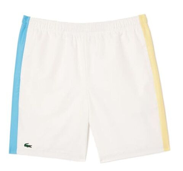 Мужские теннисные шорты Lacoste Sportsuit Colour-Block Shorts - белый